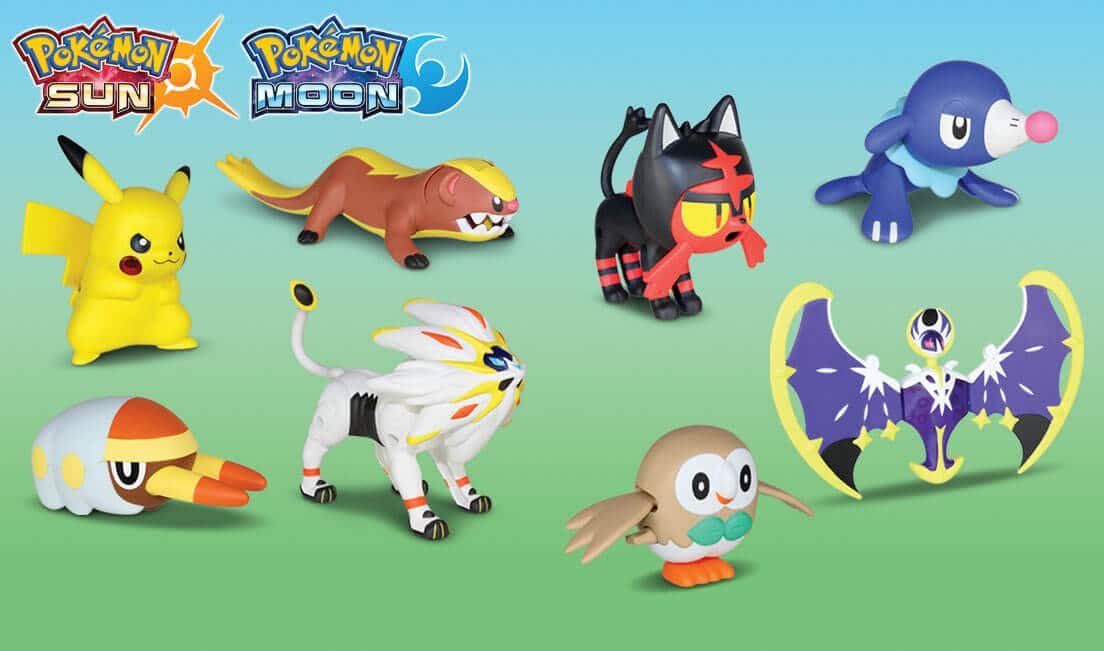 McDonald's oficialmente revela brinquedos de Pokémon do McLanche