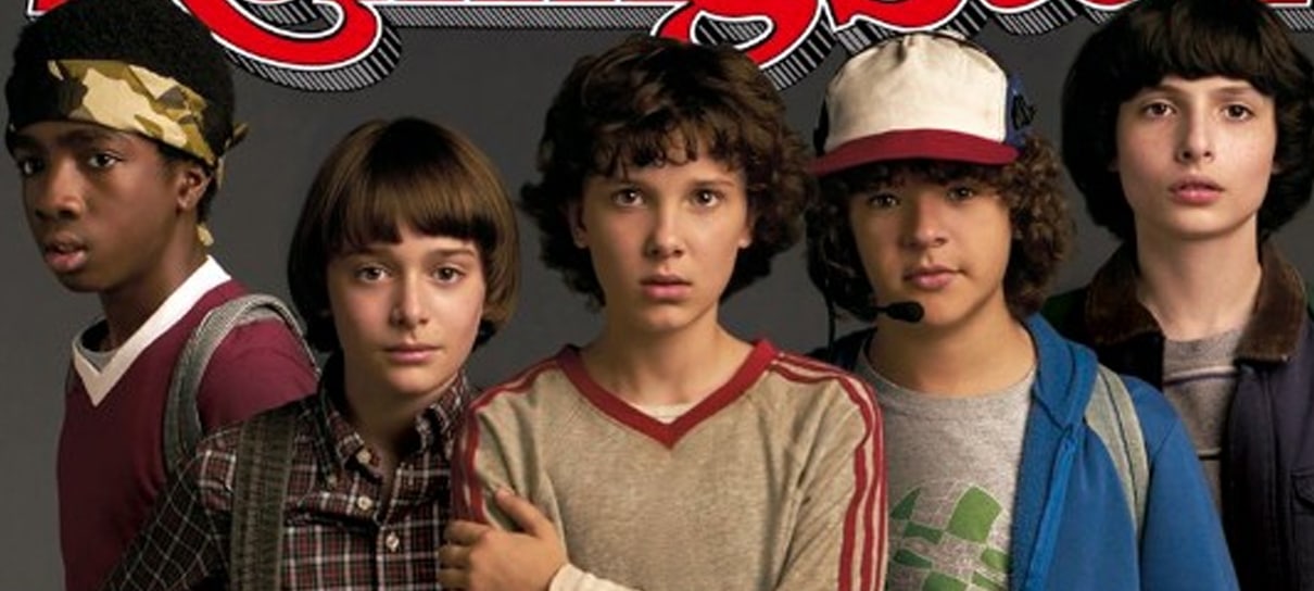 Stranger Things | Lucas, Mike, Dustin, Will e Eleven estrelam capa de revista