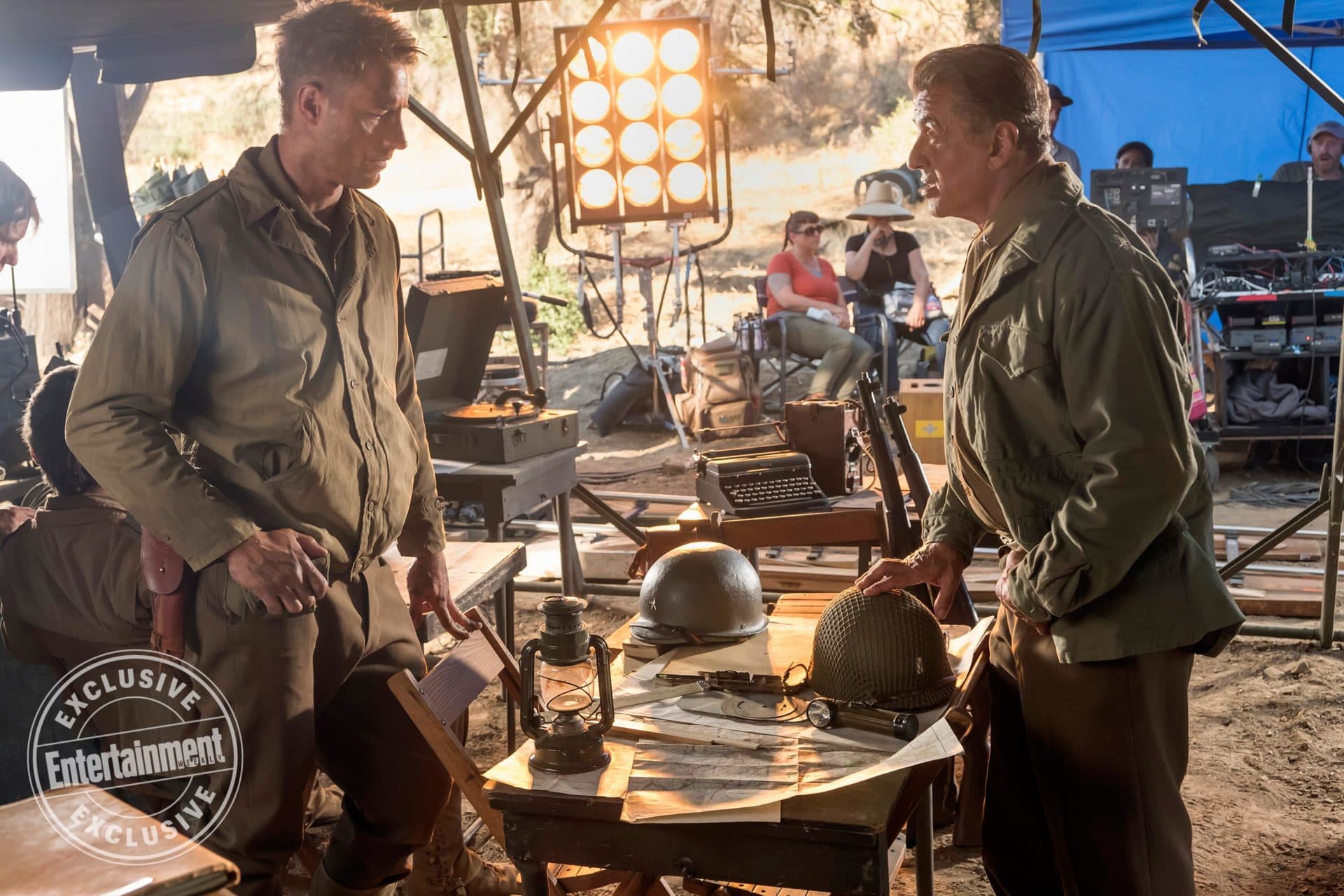 THIS IS US -- "Highs and Lows" Episode 203 -- Pictured: (l-r) Justin Hartley as Kevin Pearson, Sylvester Stallone -- (Photo by: Ron Batzdorff/NBC)