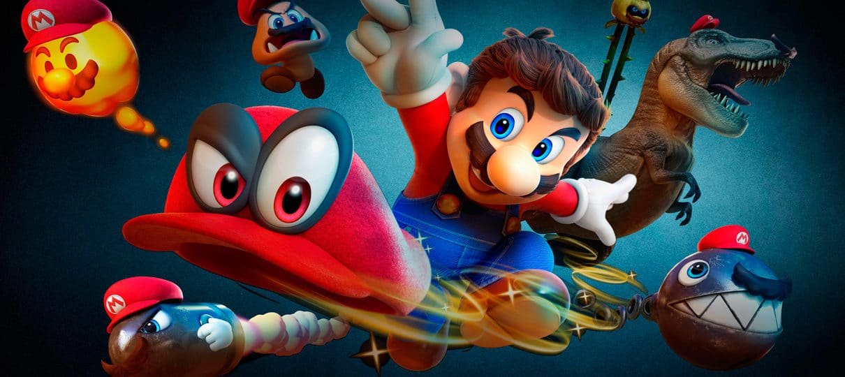 Super Mario Odyssey - Super Mario Odyssey lidera lista dos jogos