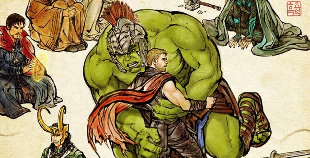 Pôster coreano de Thor: Ragnarok faz referência a pintura clássica