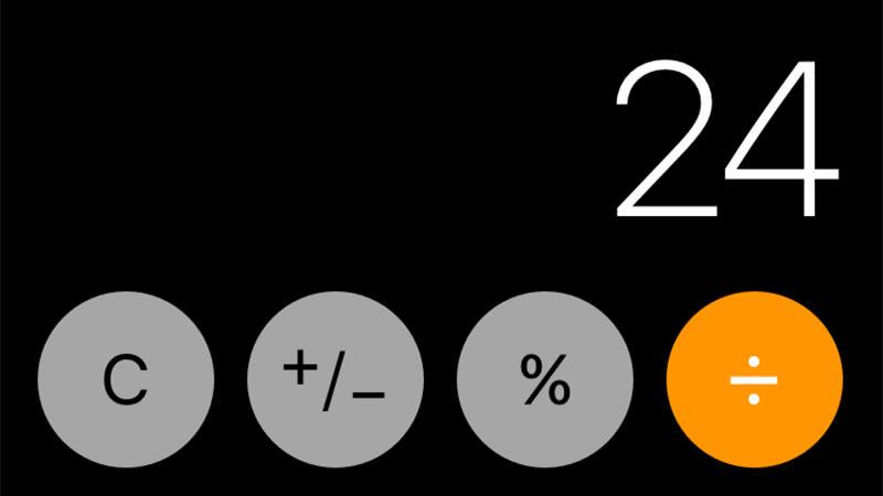 A calculadora do iOS 11.1 não é nada boa de matemática