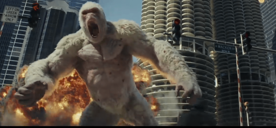 Rampage: Destruição Total |  The Rock enfrenta animais gigantes no primeiro trailer