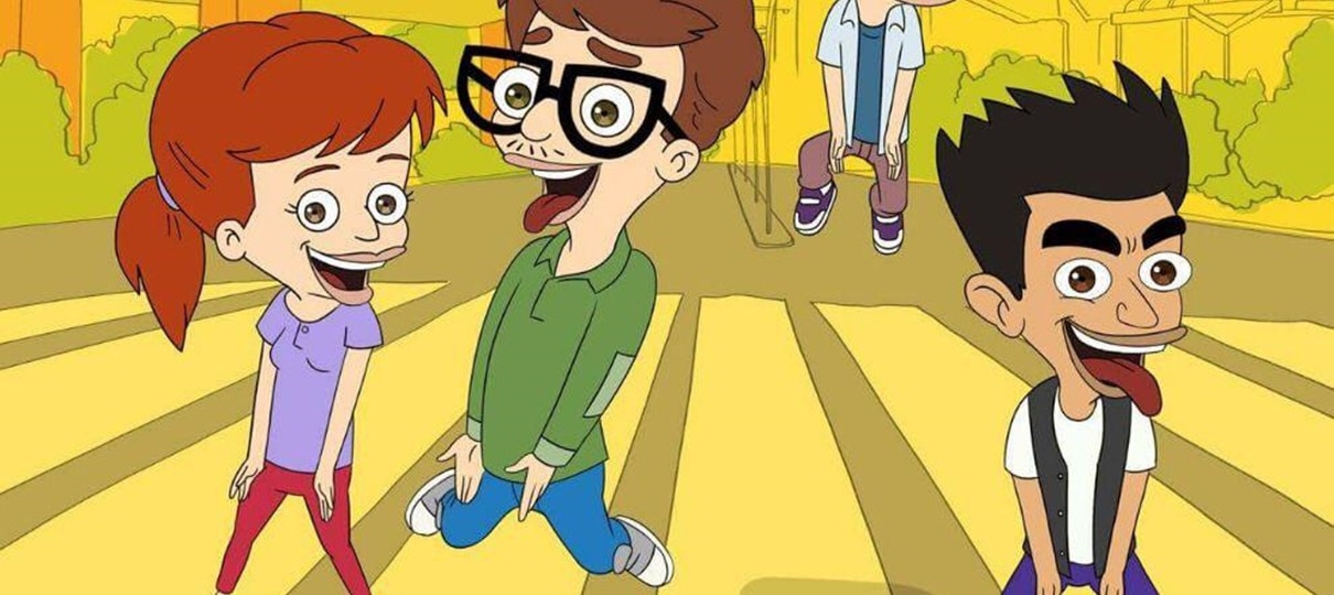 Big Mouth ganha pôster exclusivo do Brasil com personagens fazendo sarrada no ar