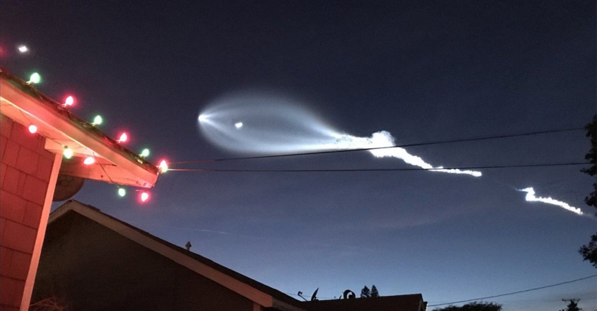 Veja um timelapse do foguete da SpaceX no céu de Los Angeles