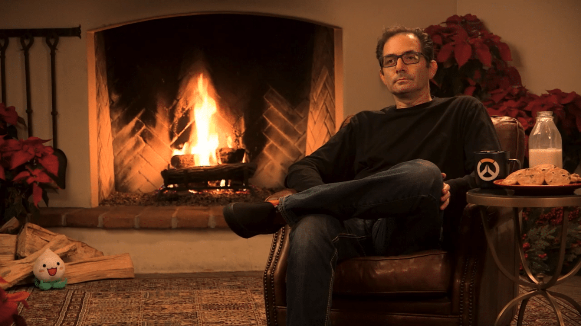 Jeff Kaplan, diretor de Overwatch, fez uma stream de 10 horas sentado na frente da lareira