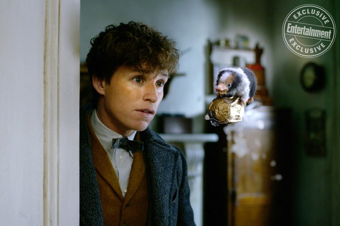 Fantastic Beasts: The Crimes of Grindelwald
(L-r) EDDIE REDMAYNE as Newt Scamander and a baby Niffler