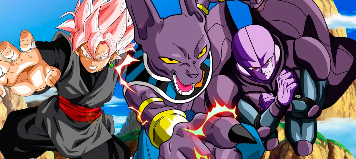 Goku Black, Hit e Beerus em Dragon Ball FighterZ