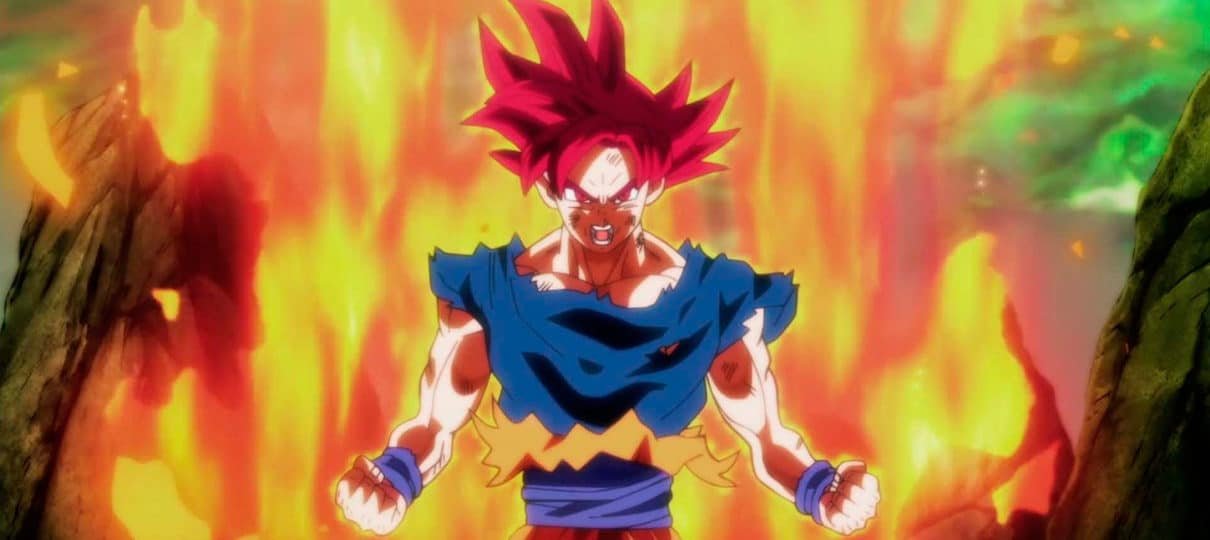 Goku se transforma em Super Sayajin pela primeira vez (Dragon Ball