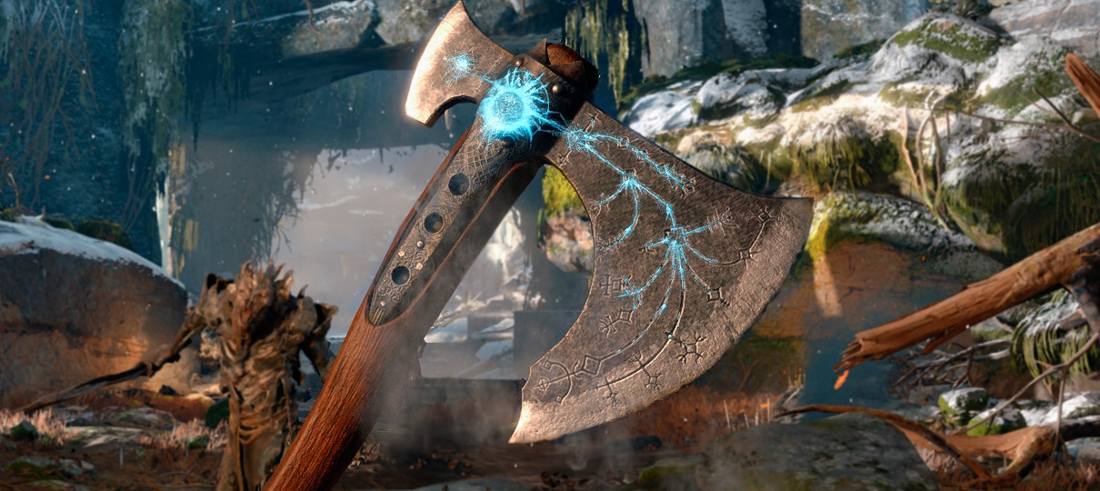 God of War | Sony revela a origem do machado de Kratos, Leviathan
