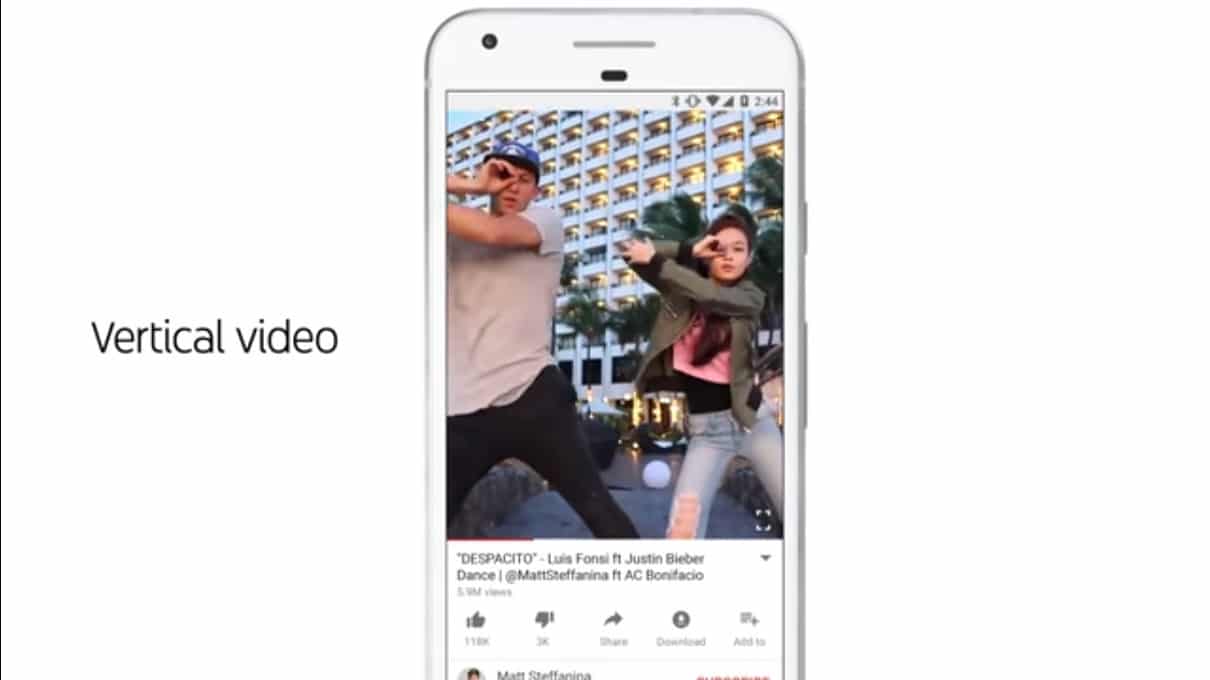 Versão de iOS do YouTube permite que usuários assistam vídeos em tela cheia na vertical
