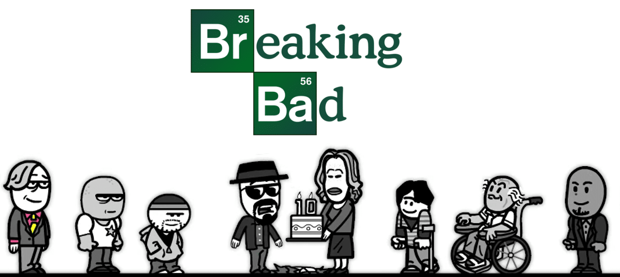 Animação relembra os dez anos de Breaking Bad; assista!