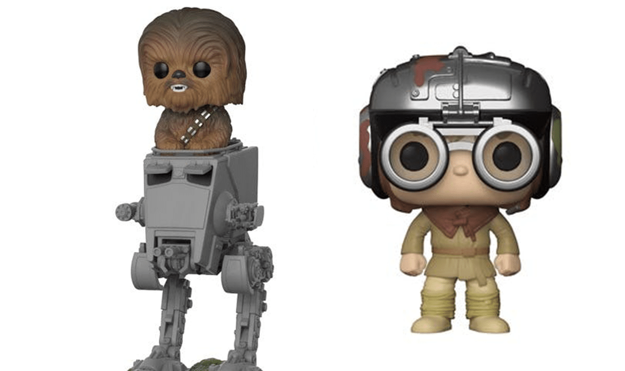 Funko anuncia Pops de Chewie pilotando AT-ST e Anakin na corrida Pod