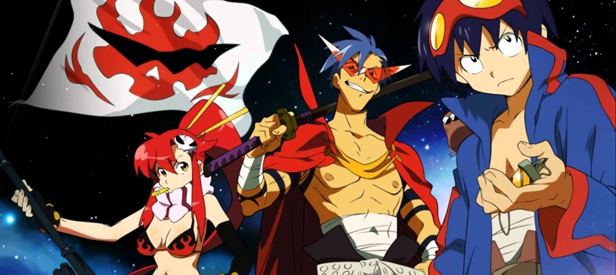 Gurren Lagann | Criadores divulgam novos esboços do anime para comemorar seus dez anos!