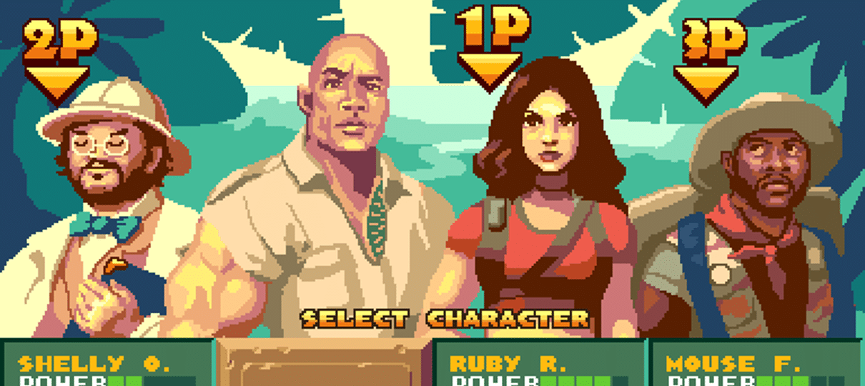 E se Jumanji: Bem-vindo à Selva fosse um jogo retrô?