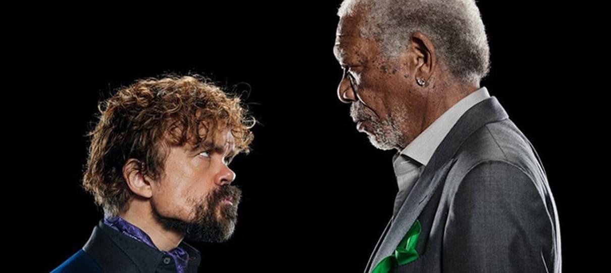 Peter Dinklage e Morgan Freeman se enfrentam em uma batalha de rap para comercial