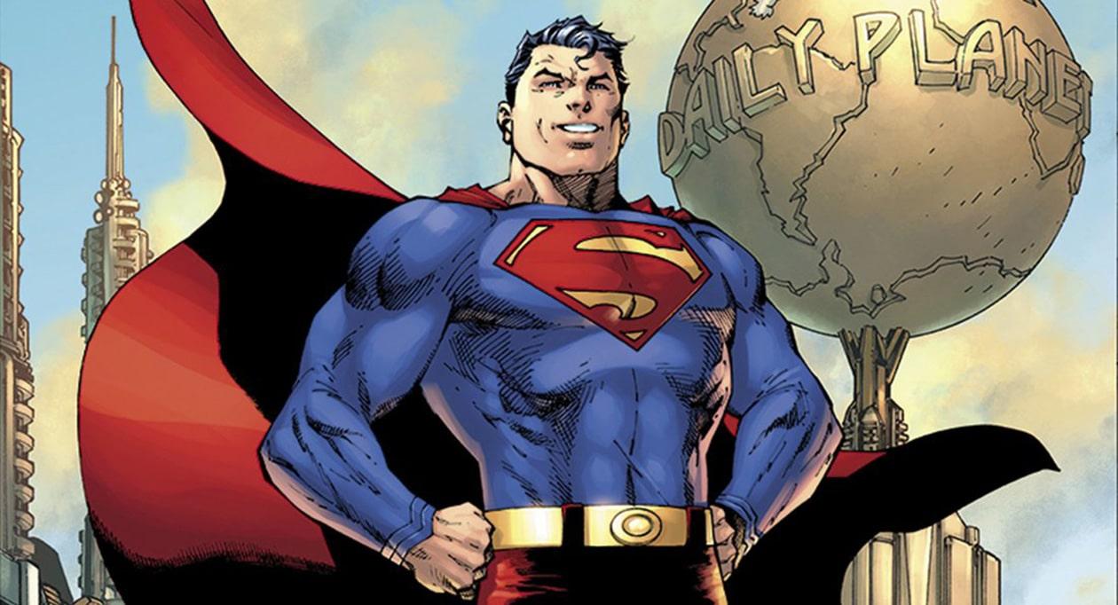 Action Comics #1000 homenageia o visual clássico do Superman, com cueca em cima da calça