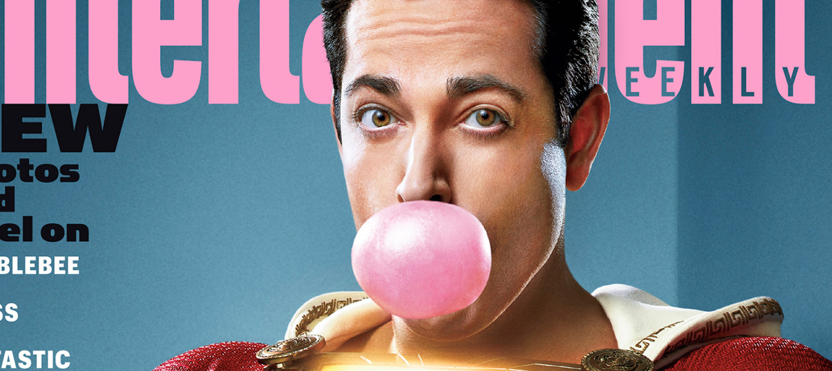 Shazam! aparece de boa em capa de revista