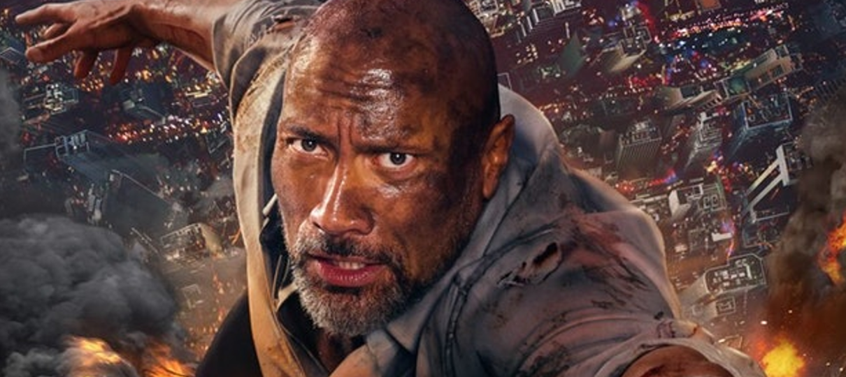 The Rock escala prédio em novo cartaz de Arranha-Céu: Coragem Sem Limite