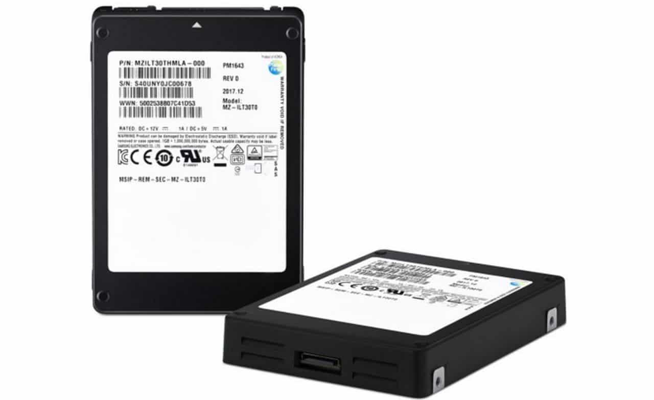 Samsung anuncia SSD com 30 TB de armazenamento