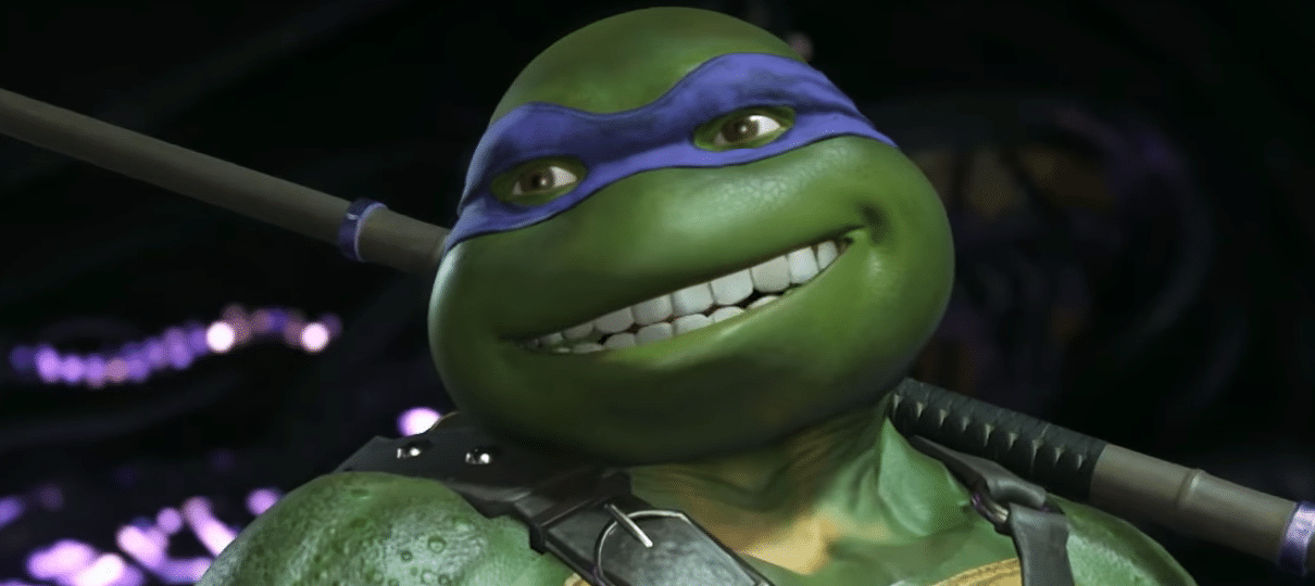 Donatello em Chamas no Injustice 2 (Tartarugas Ninjas) 