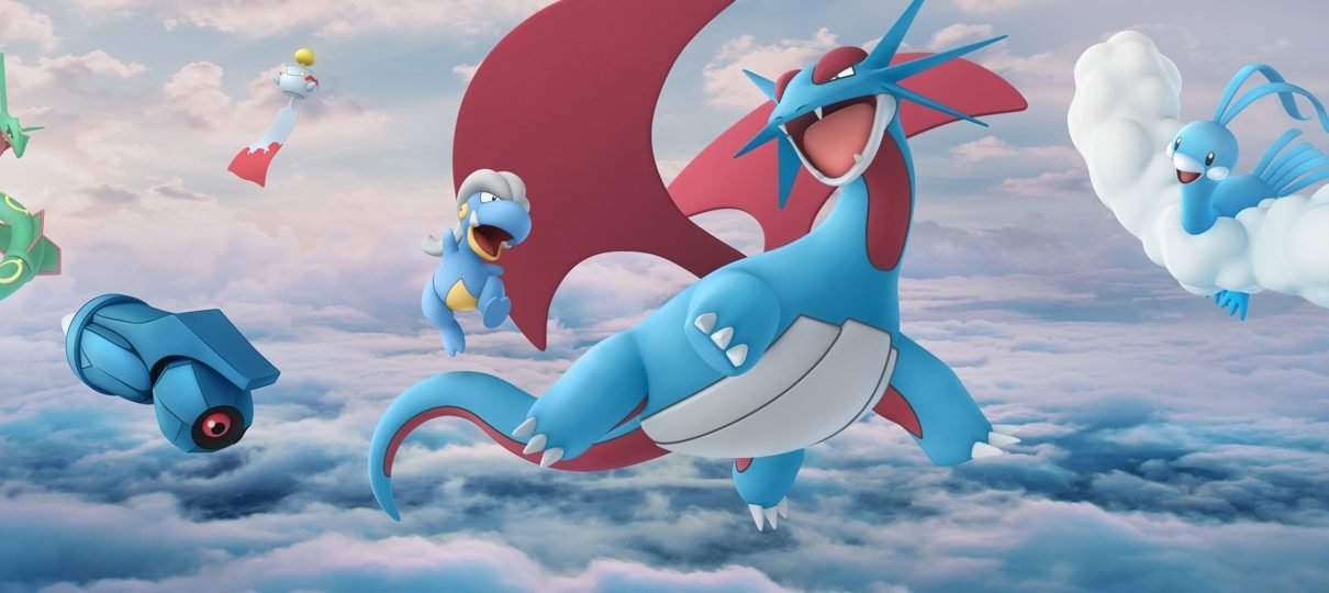 Pokémon GO recebe novas criaturas, incluindo o lendário Rayquaza