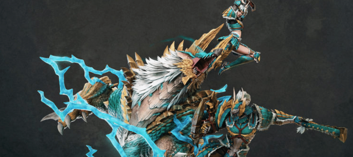 Essa estátua de Monster Hunter vai inspirar suas caçadas virtuais