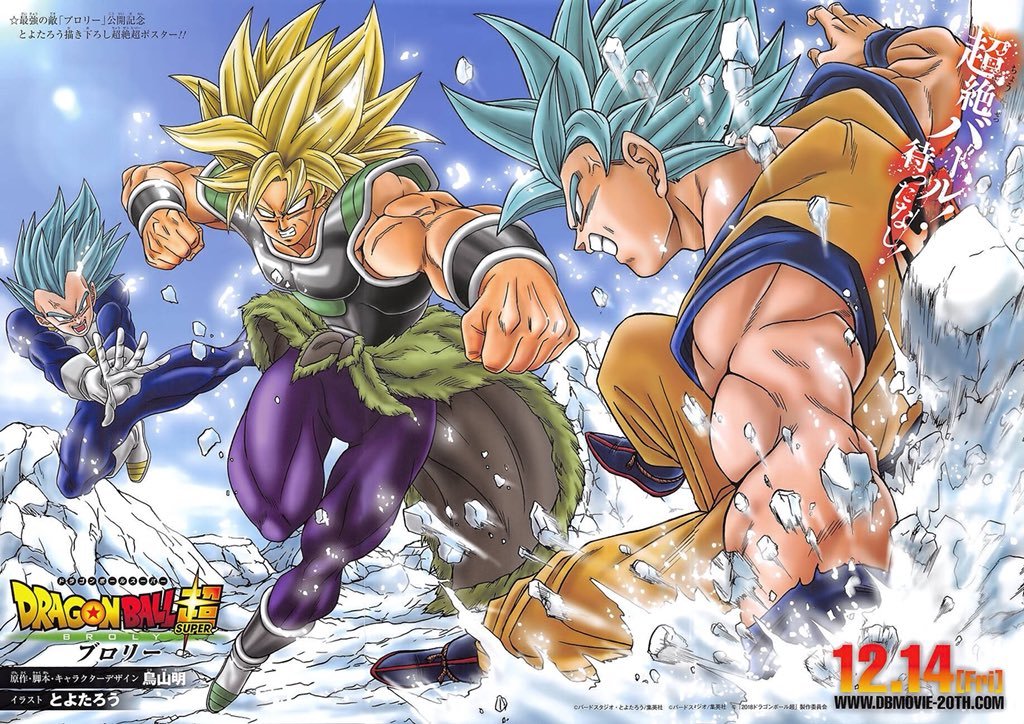 Goku e Vegeta estão em novas fotos de Dragon Ball Super: Broly