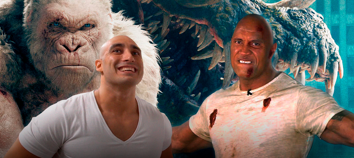 The Rock e Rex destruíram tudo na entrevista de Rampage: Destruição Total