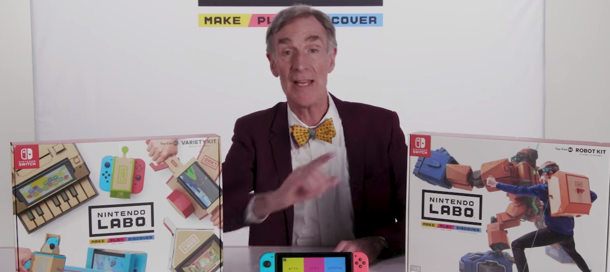 Bill nye nintendo store labo