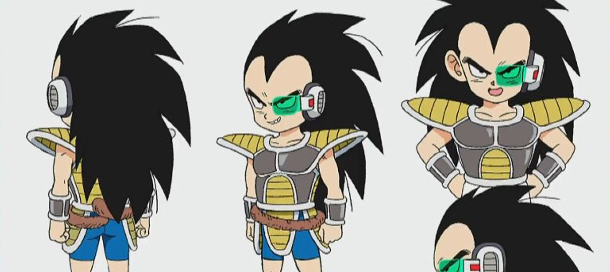 Artes de Dragon Ball Super: Broly mostram Nappa e jovem Raditz