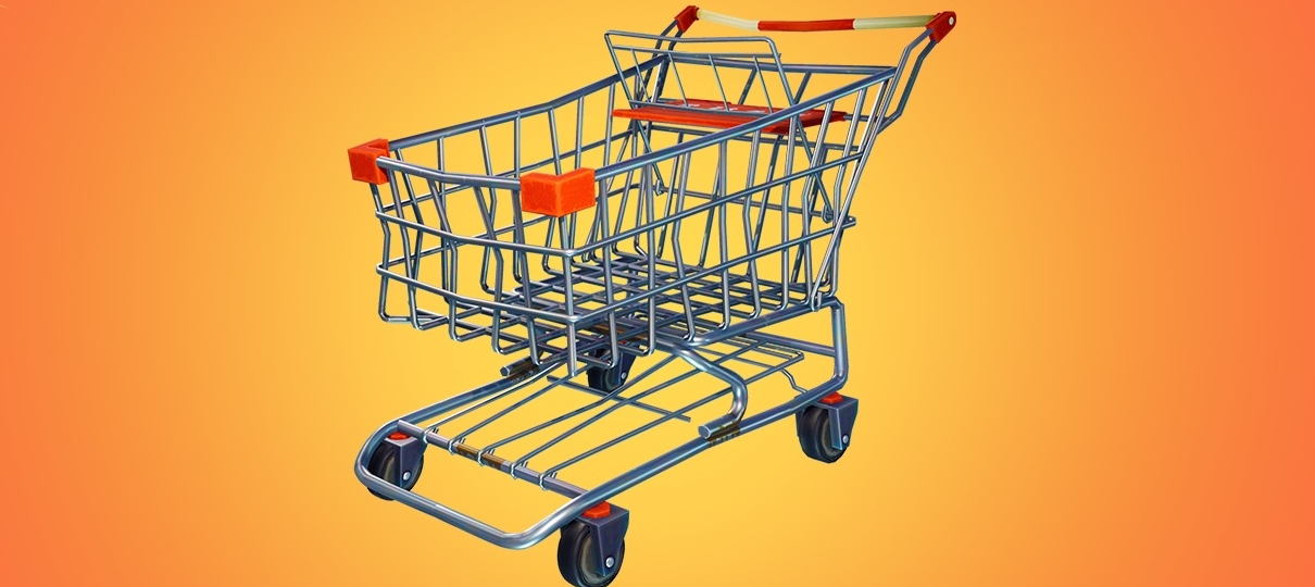 Primeiro veículo de Fortnite é um carrinho de supermercado