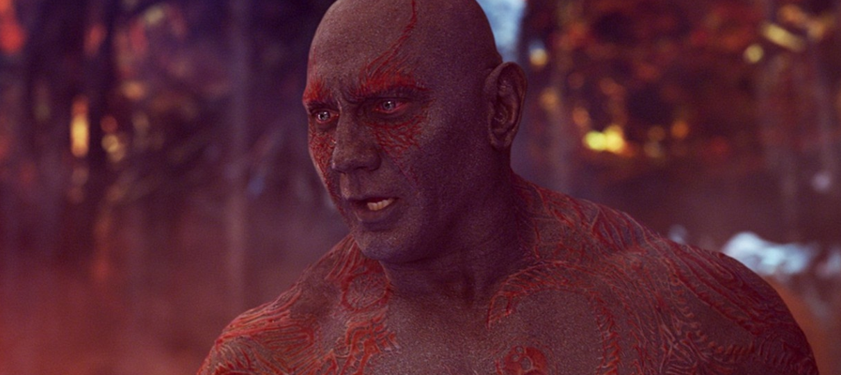 Dave Bautista improvisou uma das cenas mais engraçadas de Vingadores: Guerra Infinita