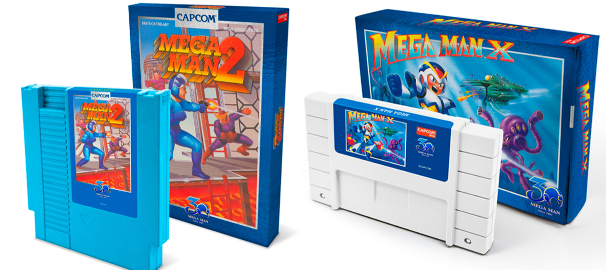 Mega Man 2 e Mega Man X serão relançados em cartuchos