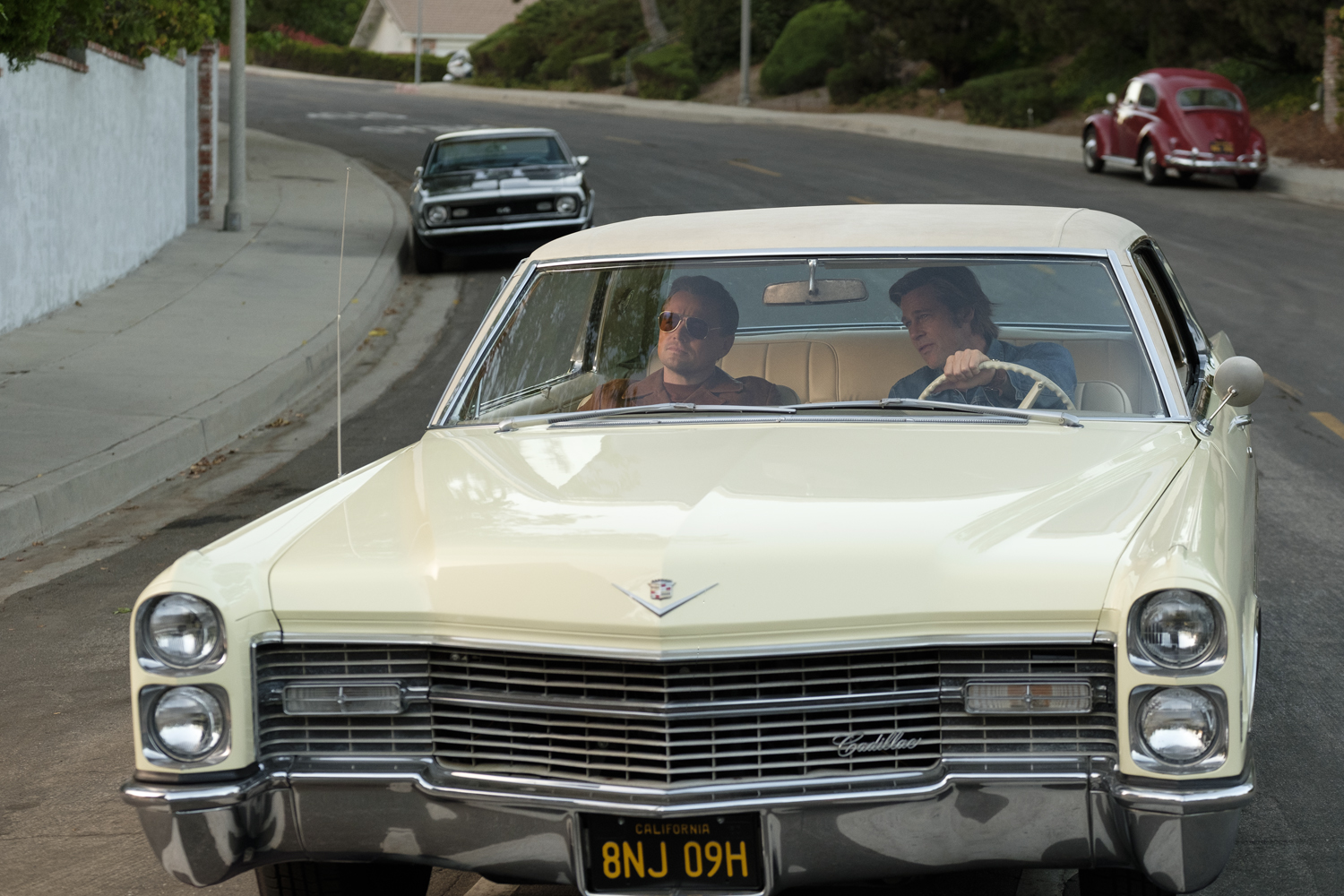 Leonardo DiCaprio and Brad Pitt star in ONCE UPON TIME IN HOLLYWOOD.