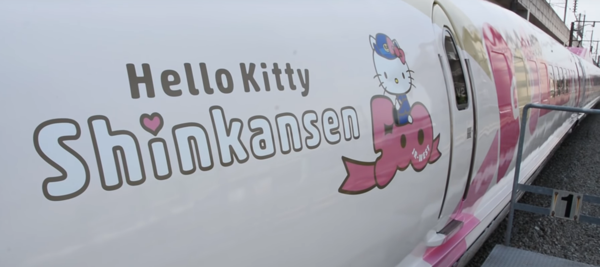 Hello Kitty agora tem seu próprio trem bala no Japão!