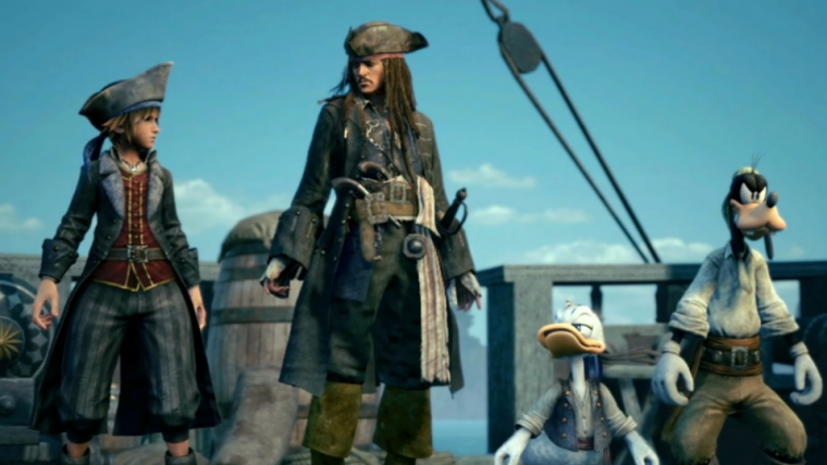 Piratas do Caribe navegam por Kingdom Hearts III em novo vídeo