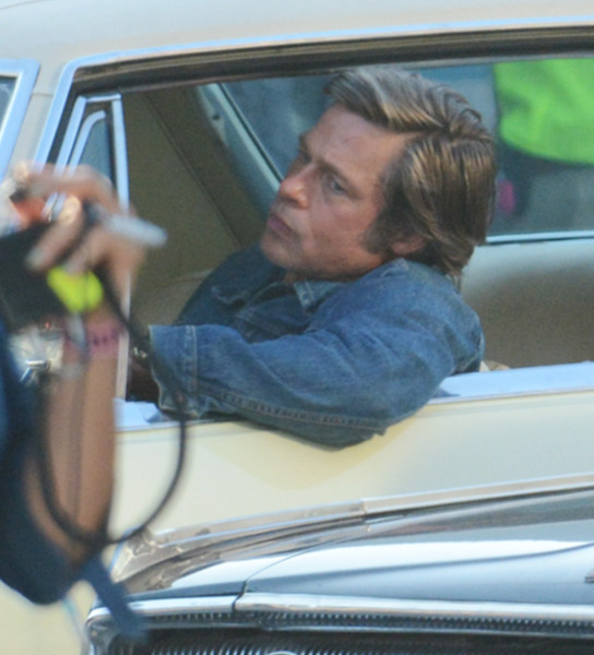 Mandatory Credit: Photo by Broadimage/REX/Shutterstock (9768931ad)
Leonardo DiCaprio
'Once Upon a Time' on set filming, Los Angeles, USA - 24 Jul 2018
Brad Pitt, Leonardo DiCaprio shooting scenes for the upcoming Movie Once Upon a Time in Hollywood in Los Angeles