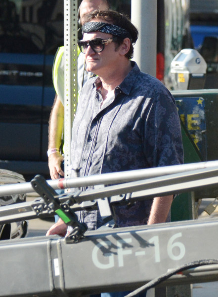 Mandatory Credit: Photo by Broadimage/REX/Shutterstock (9768931j)
Quentin Tarantino
'Once Upon a Time' on set filming, Los Angeles, USA - 24 Jul 2018
Quentin Tarantino shooting scenes for the upcoming Movie Once Upon a Time in Hollywood in Los Angeles