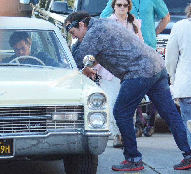 Mandatory Credit: Photo by Broadimage/REX/Shutterstock (9768931y)
Leonardo DiCaprio, Quentin Tarantino
'Once Upon a Time' on set filming, Los Angeles, USA - 24 Jul 2018
Brad Pitt, Leonardo DiCaprio shooting scenes for the upcoming Movie Once Upon a Time in Hollywood in Los Angeles