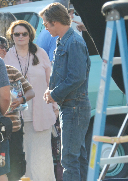 Mandatory Credit: Photo by Broadimage/REX/Shutterstock (9768931z)
Leonardo DiCaprio
'Once Upon a Time' on set filming, Los Angeles, USA - 24 Jul 2018
Brad Pitt, Leonardo DiCaprio shooting scenes for the upcoming Movie Once Upon a Time in Hollywood in Los Angeles
