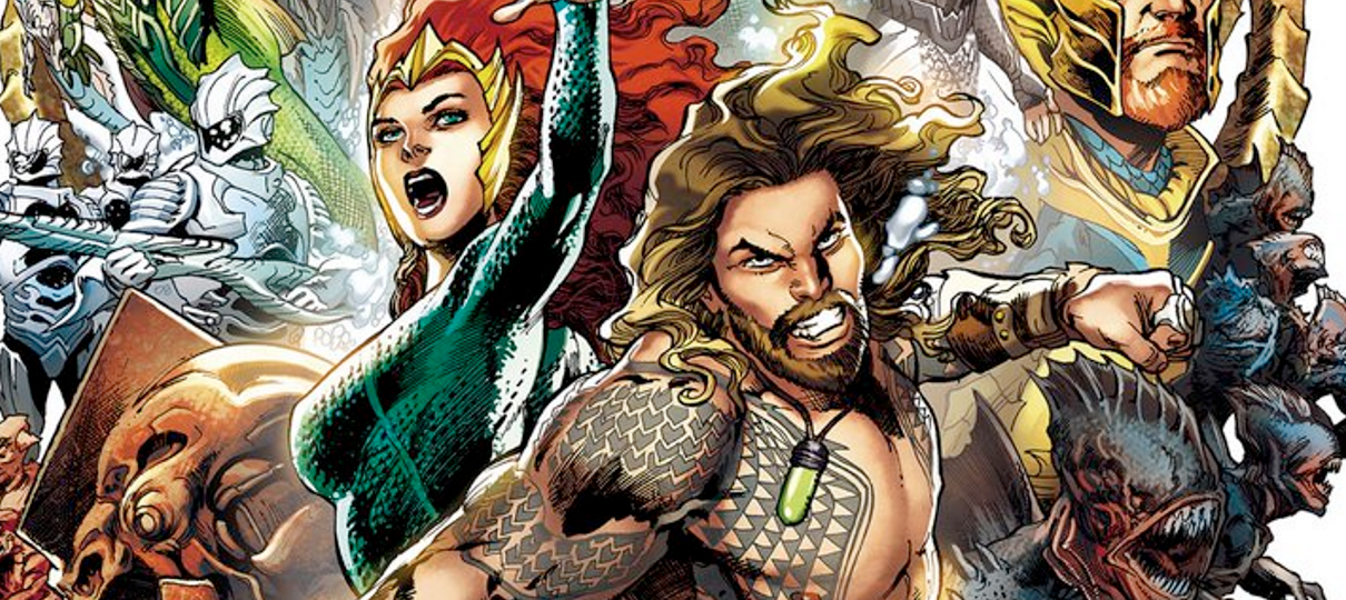 Aquaman | Ilustração da SDCC 2018 ganha vida nesse pôster animado do filme