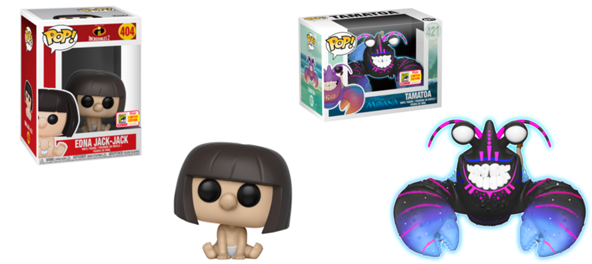 Zezé versão Edna, Tamatoa e mais! Funko anuncia bonecos exclusivos da Disney na SDCC