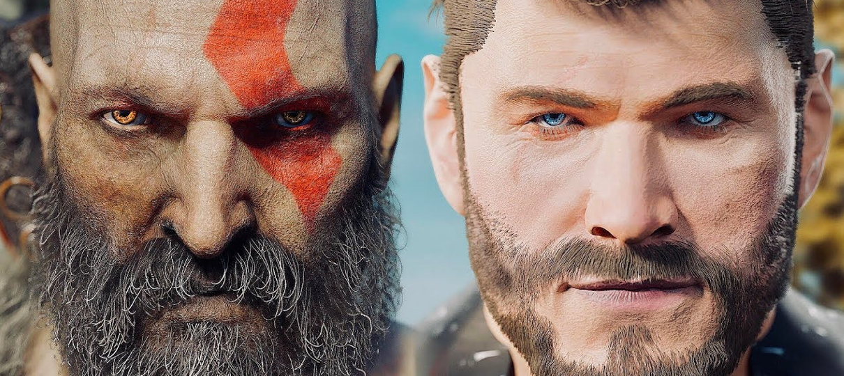 Kratos, de God of War, e Thor, da Marvel, se enfrentam neste vídeo feito por fãs