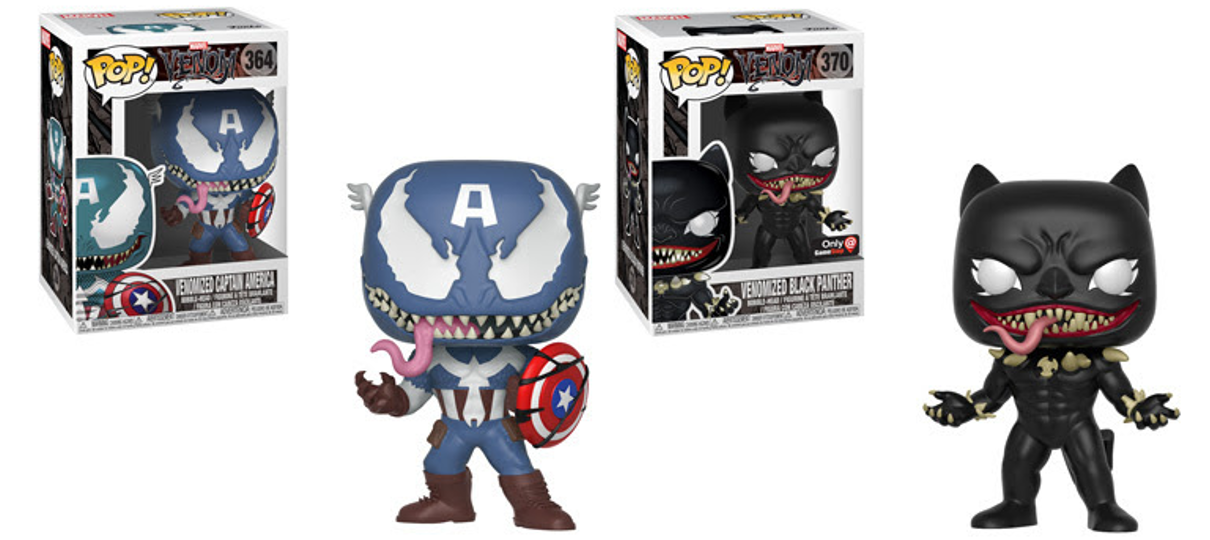 Funko lança bonecos "versão Venom" de Capitão América, Pantera Negra e mais heróis!