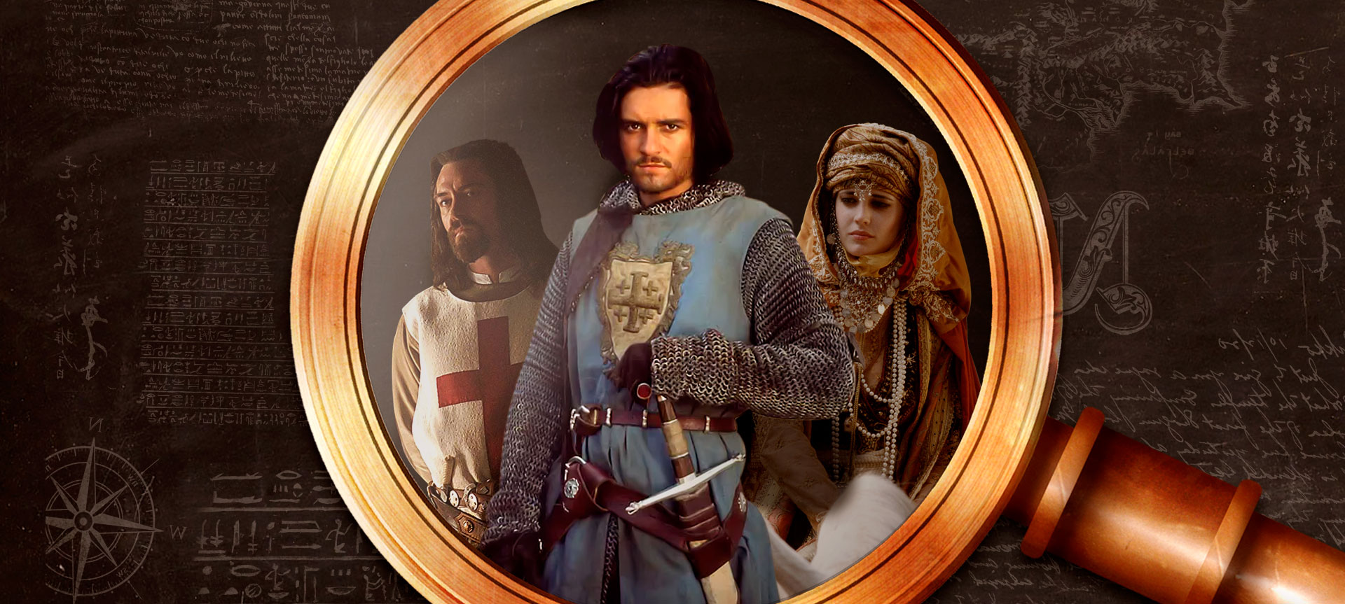 História no filme Cruzada