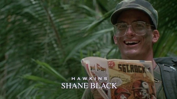 Shane Black em O Predador, de 1987