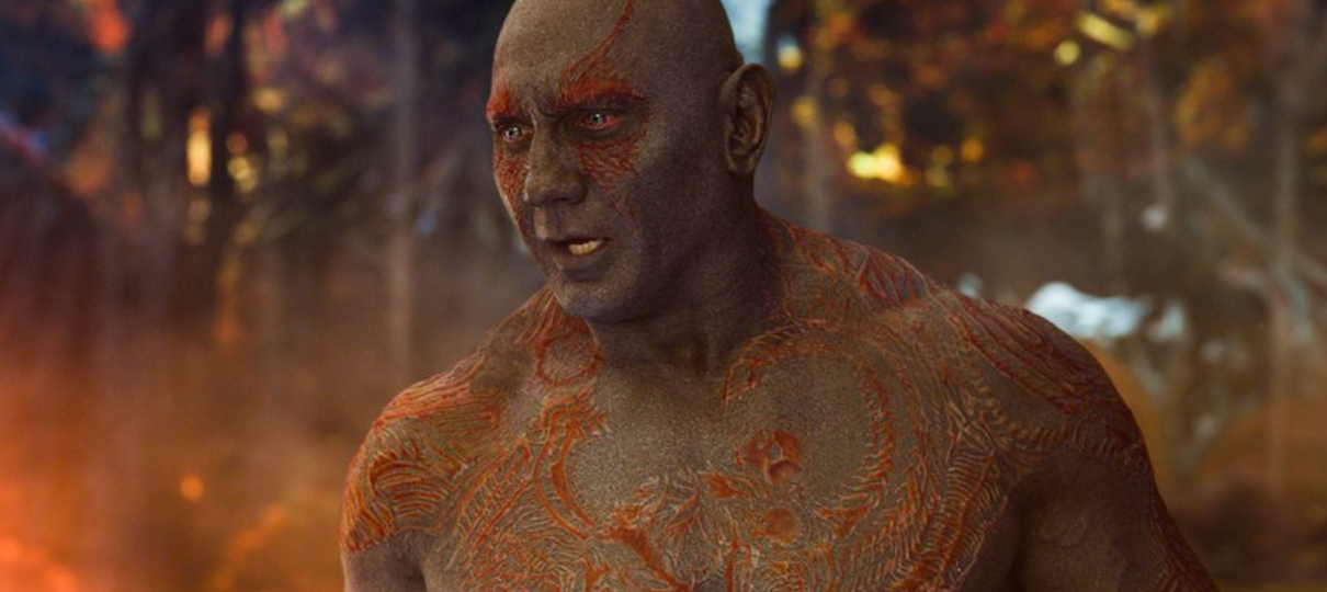 "Não fui contratado pra isso", diz Dave Bautista sobre Guardiões da Galáxia sem James Gunn