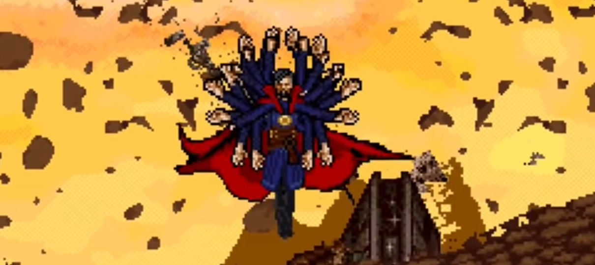 Fã recria luta de Vingadores contra Thanos em 16-bit