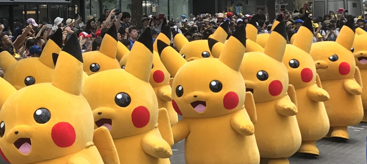 Uma horda de Pikachus (e Eevees!) invadiu o Japão! Conheça o Pikachu Outbreak 2018